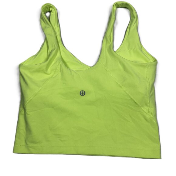 Lululemon Align Nulu Tank / sports bra size 6 neon green - Picture 5 of 6